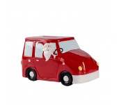 ceramic xmas bus shape money bank