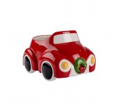 ceramic xmas bus shape pot