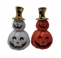 ceramic pumpkin decoration with LED light