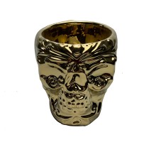 electroplate,halloween skull pot