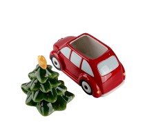 ceramic xmas bus cookie jar