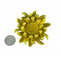 handmade ceramic flower shape candle holder