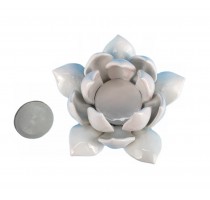 handmade ceramic flower shape candle holder