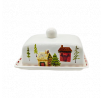 Ceramic house decal plate