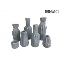 CERAMIC VASE SET GRAY COLOR