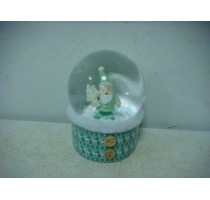 POLYRESIN XMAS SANTA WATERGLOBAL 