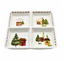 Ceramic house decal plate
