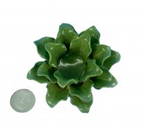 handmade ceramic flower shape candle holder