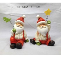 ceramic xmas santa decoration