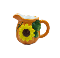 Ceramic harvest pumpkin milk cup 