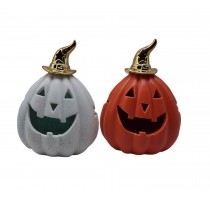 ceramic pumpkin decoration with LED light