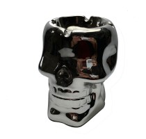 electroplate,halloween skull candle holder