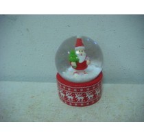 POLYRESIN XMAS SANTA WATERGLOBAL 