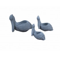 cement toucan candle holder