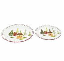 Ceramic house decal plate