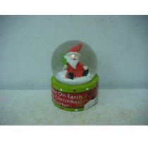 POLYRESIN XMAS SANTA WATERGLOBAL 