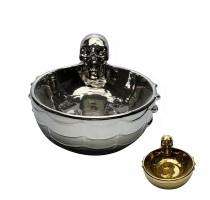 electroplate,halloween skull bowl