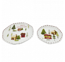 Ceramic house decal plate
