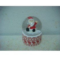 POLYRESIN XMAS SANTA WATERGLOBAL 