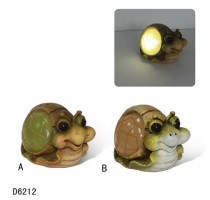 polyresin garden bird solar light decoration