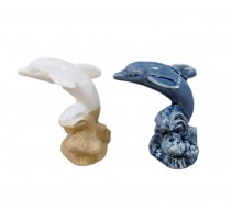 home decor ceramic dolphin