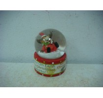 POLYRESIN XMAS DEER WATERGLOBAL 