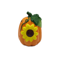 Ceramic harvest pumpkin LED light room