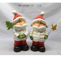ceramic xmas snowman decoration