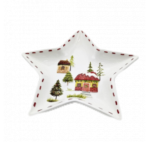Ceramic house decal plate