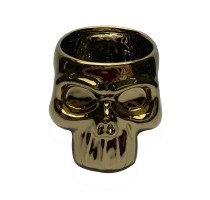 electroplate,halloween skull pot