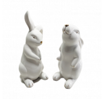 Ceramic rabbit decoration