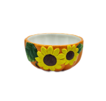 Ceramic harvest pumpkin bowl