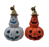 ceramic pumpkin decoration with LED light