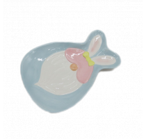 Ceramic rabbit plate