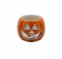 Ceramic pumpkin LED candle room