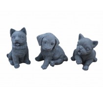 cement dog decoration