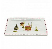 Ceramic house decal plate