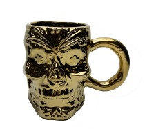 electroplate,halloween skull mug