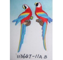 POLYRESIN PARROT WALL DECORATION