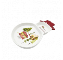 Ceramic house decal plate