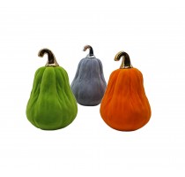 ceramic flocking pumpkin