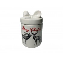 ceramic santa gif box cookie jar