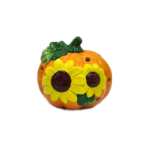 Ceramic harvest pumpkin LED light room