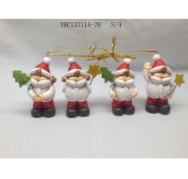 ceramic xmas girl design ornament