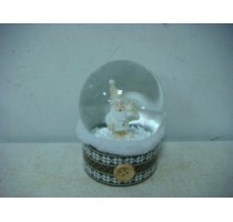 POLYRESIN XMAS SANTA WATERGLOBAL 