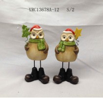 ceramic xmas owl decoration