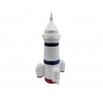 ceramic piggy bank rocket design 