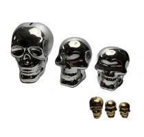 electroplate,skull piggy bank