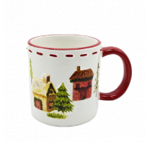 Ceramic house decal mug