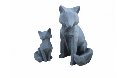 cement fox decoration